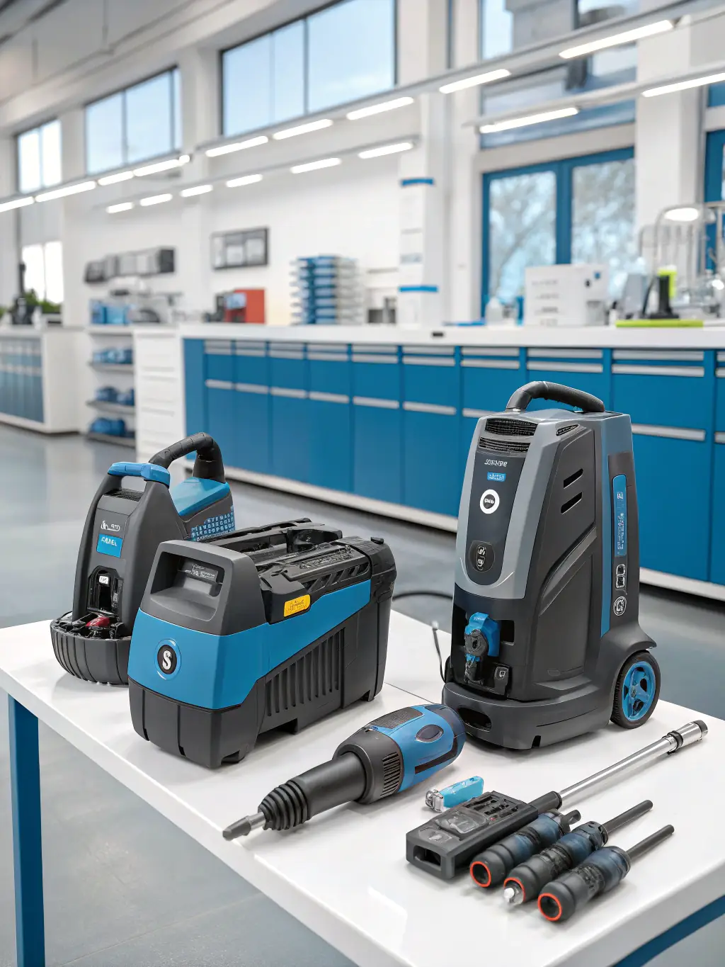 A high-tech water damage restoration equipment used by TWM Water Restoration Houston, showcasing advanced technology in action.